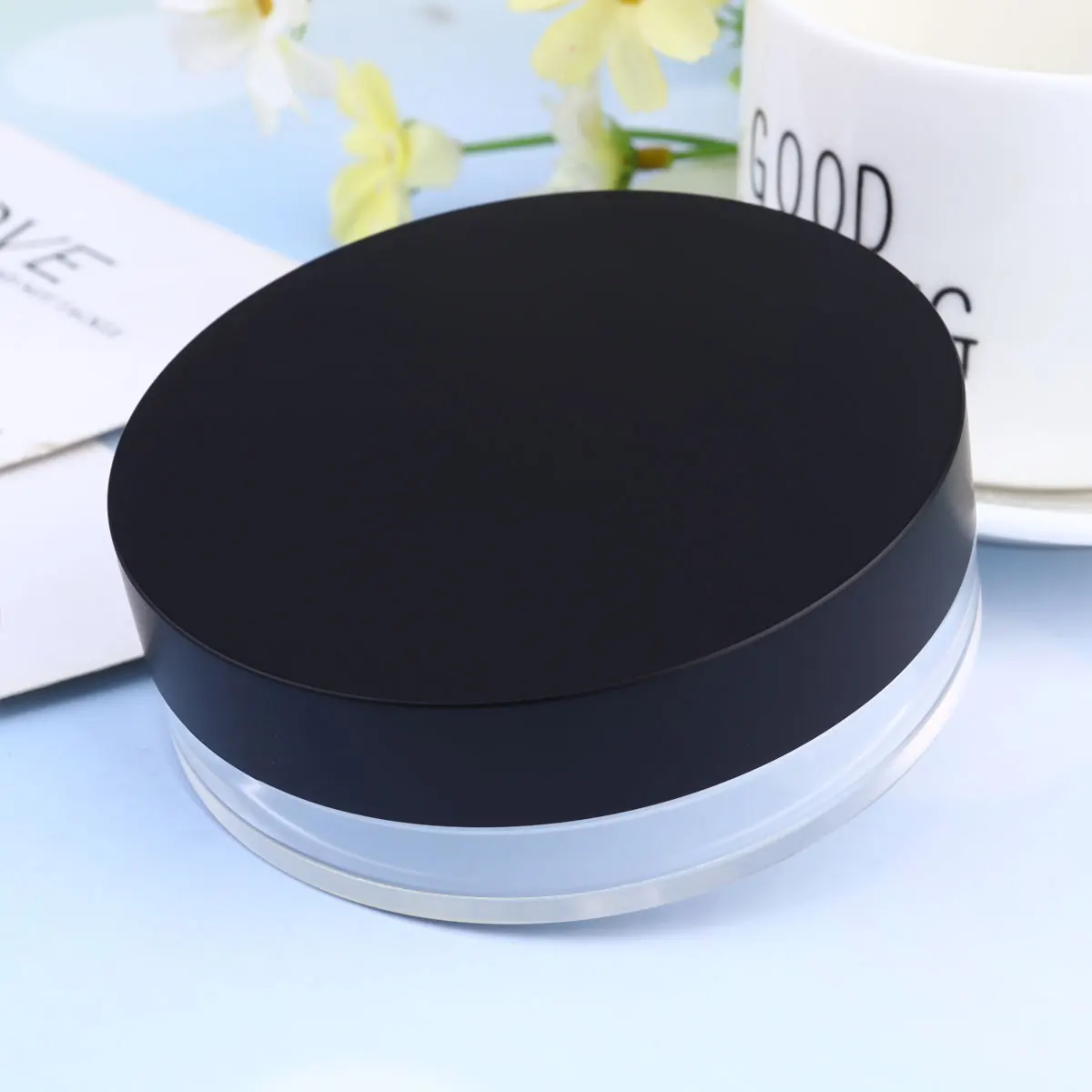 Leerer Behälter, 20 g, wiederverwendbares Glas für loses Puder, Rouge, Glitzer, langlebig, für Reisen, Make-up, Compacts, tragbares Gesichtspuder