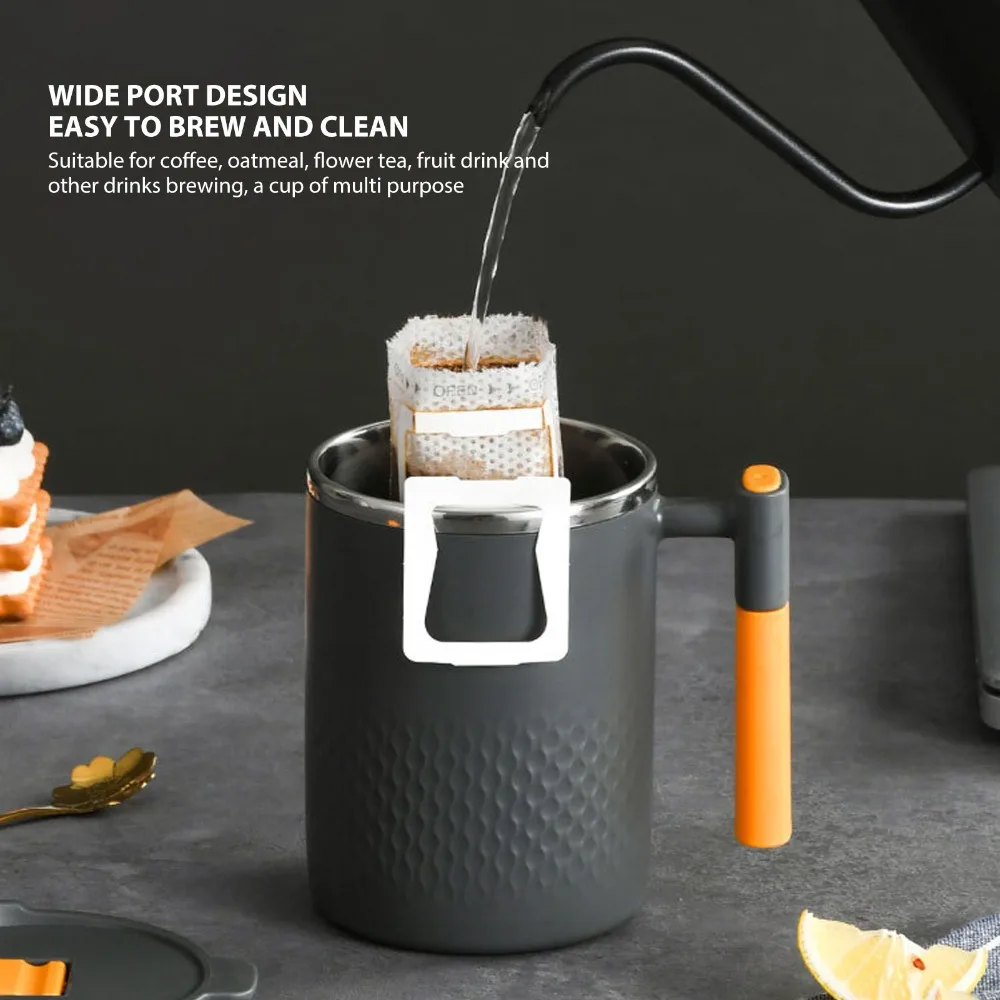 

450ml Insulated Coffee Mug Anti-Scalding Stainless Steel Thermal Vacuum Cup Heat Retention Double-layer Insulated Tumbler