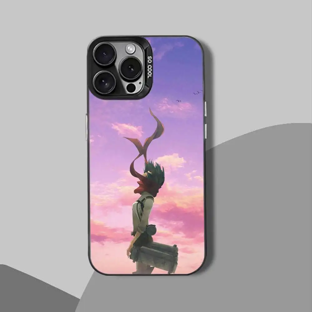 Anime M-Mikasa-ES funda de teléfono genial para iPhone 15,17,12,14,13,16,11,Mini,Max,Air,Plus,Pro,E funda protectora negra
