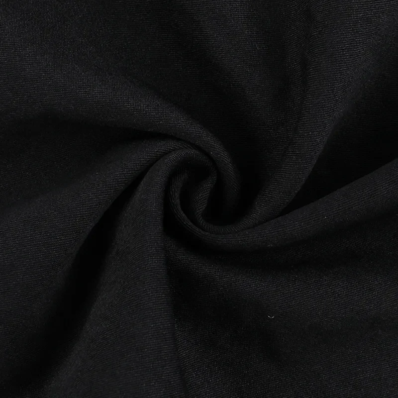 Goth Dark Acubi Fashion Black Swing A-line Skirt Punk Grunge Metal Buckle Streetwear Bandage Skirts Mall Gothic Alt Clother