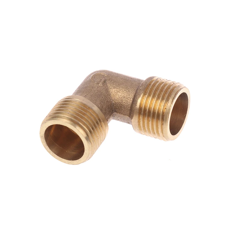 1pcs Air Compressor Fittings Brass Equal Male Elbow Connector Check Valve Elbow Coupler Air Tools Parts