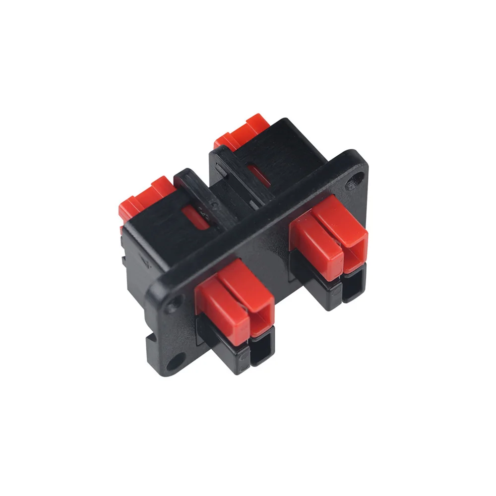 45A 600V Plug Fixed Mounting Bracket Panel Power Plug Single Pole Four-Position Fixed Bracket Panel with 4PCS Plug FOR Anderson