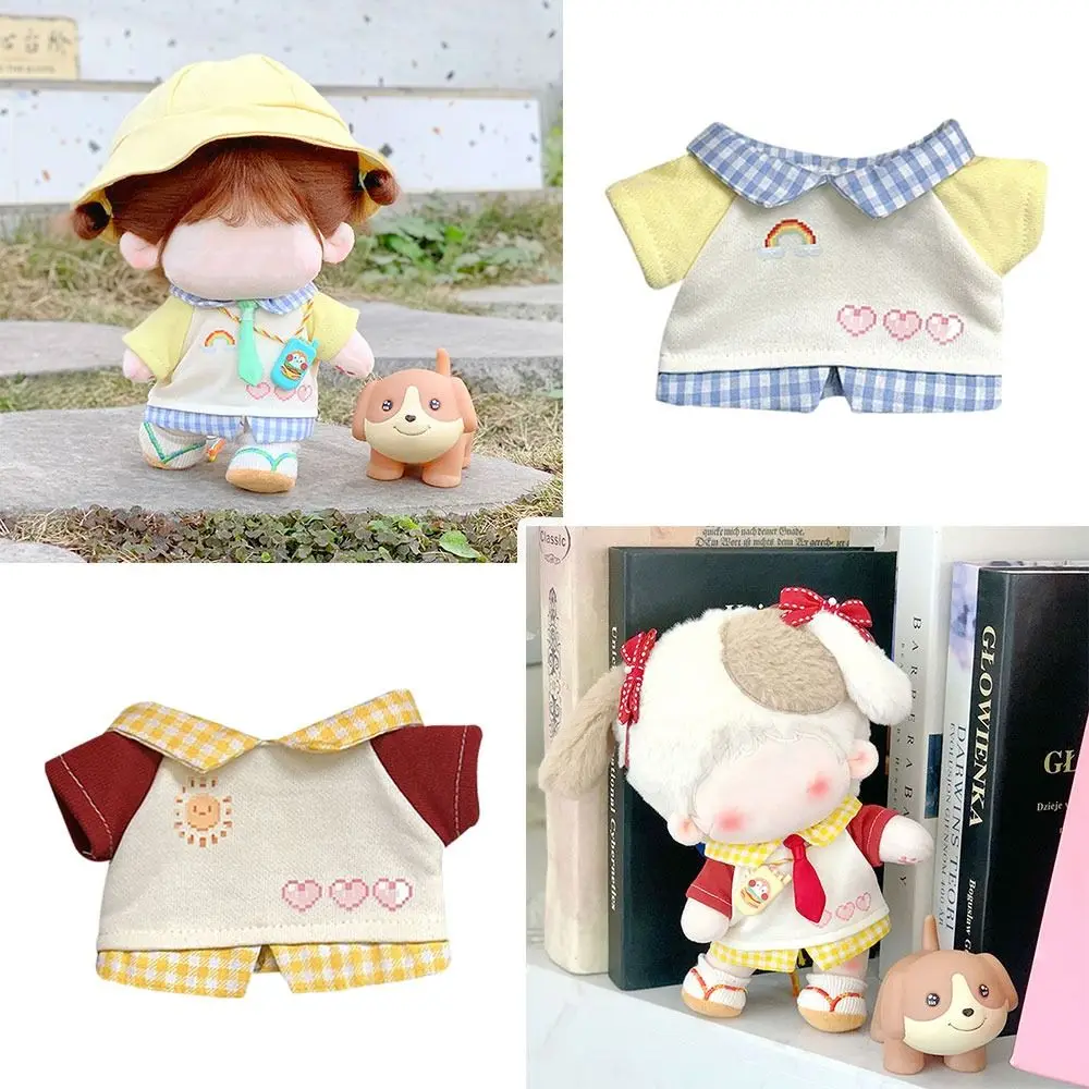 10/20cm Baby Doll Clothes Cute Plush Dolls Hoodie Handmade Idol Doll Clothes Suit Toy Clothing without Dolls Dolls Accessories