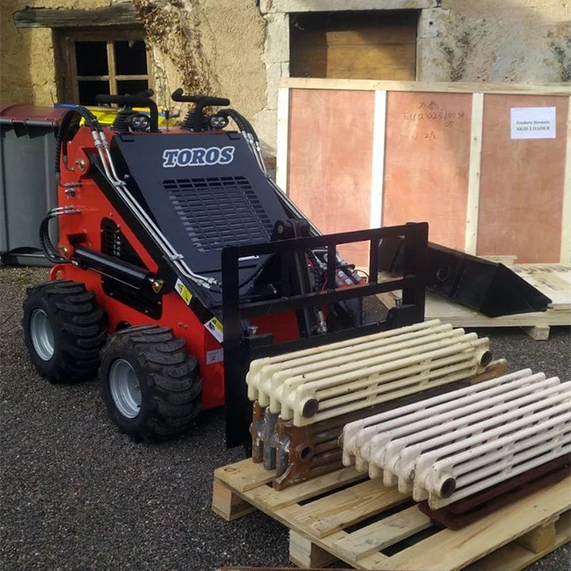 Chargeur compact Diesel Skid Steer Loader, Agent de recrutement, Marche derrière Mini Skid Steer Track, Chargeur Skid Steer, Personnalisé