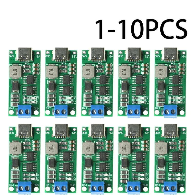 1-10PCS 2S 3S 4S Type-C To 8.4V 12.6V 16.8V Step-Up Boost LiPo Polymer Li-Ion Charger 7.4V 11.1V 14.8V 18650 Lithium Battery