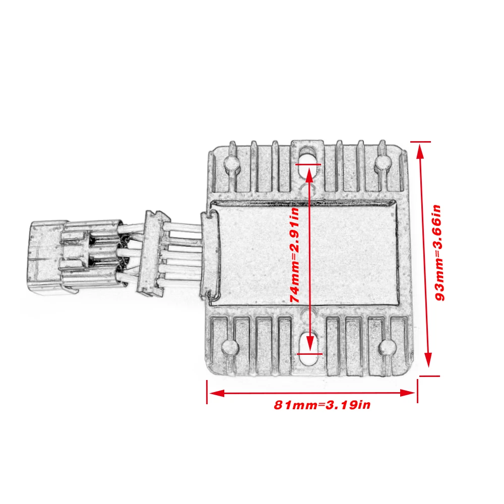 Regulator Rectifier For Yamaha 50-70 115 Hp 4-Stroke F50 F60 F70 F115 FL115 FT50 FT60 68V-81960-10