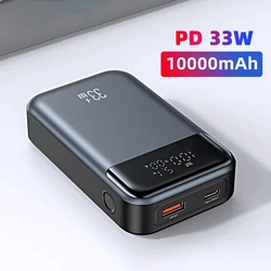 10000mAh Portable Mini Power Bank With 33W PD Fast Charging Function Suitable For IPhone Xiaomi And Samsung