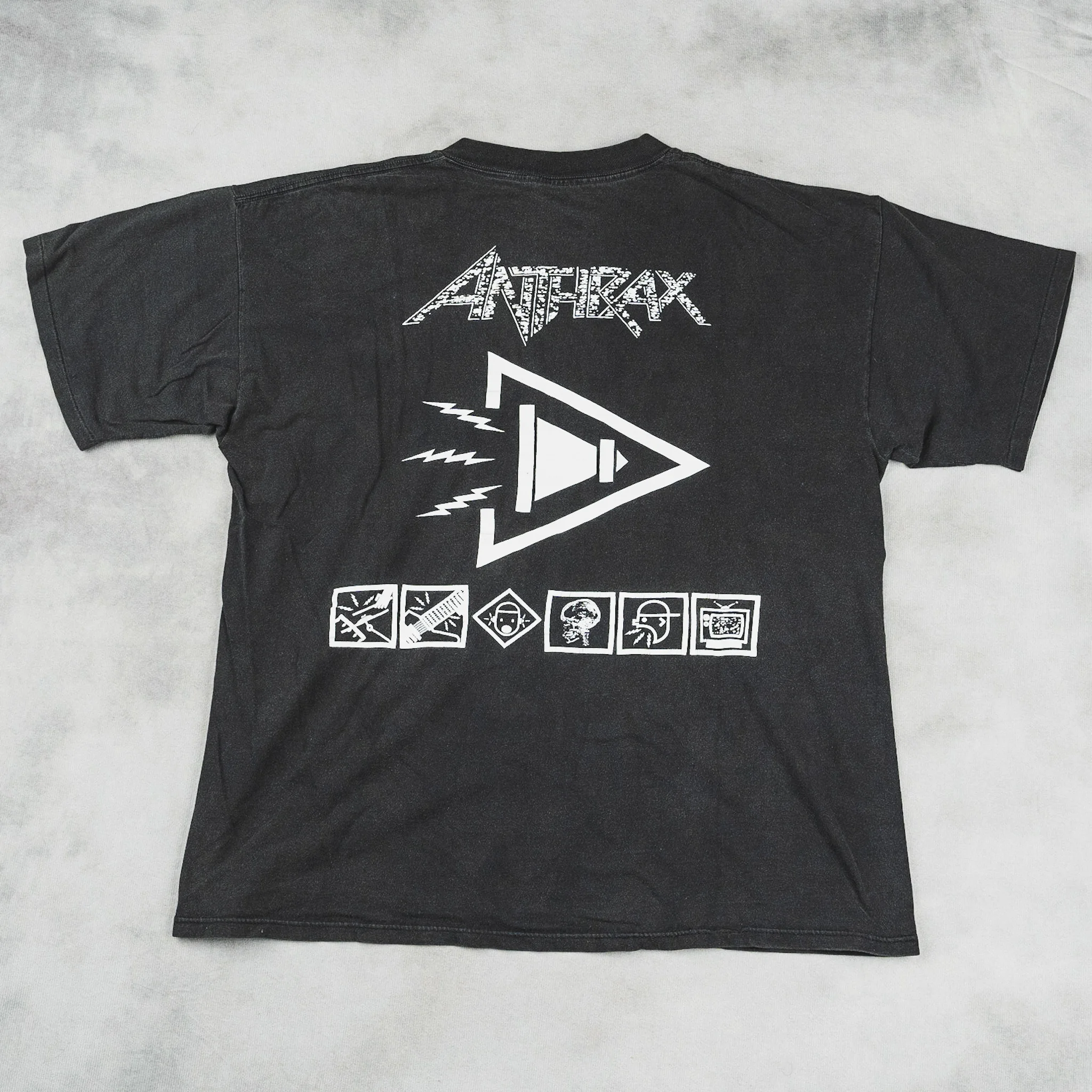 Anthrax - Heavy Metal Rock American Retro Vibe High Street Casual Trendy Short-Sleeved T-Shirt for Men and Women