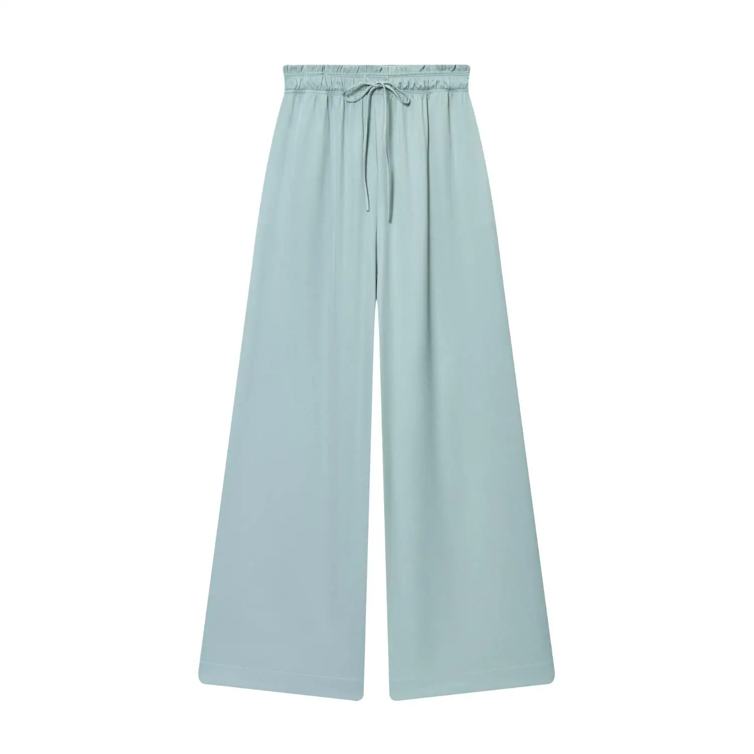 Casual Bubble Sleeve Shirt Pants Set Sleepwear Style Organic Cotton Women's Fashion Cross-Border Clothing Elderly Suitable