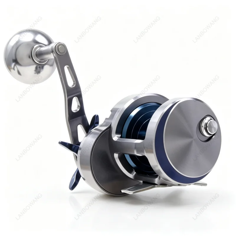 For EMB1500 Deep-sea Boat Fishing with Horizontal Wheel, High Fishing Power, Metal Horizontal Twisting, Slow Shaking, Iron Plate