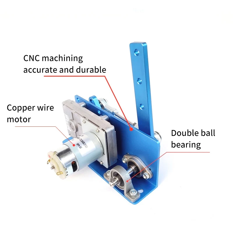 Dc 12V 24V Degree Gear Motor Automatic Wobbler Machine 20-120 Degree Reciprocating Rocking Motor Swing Angle Adjustable 20-120 °