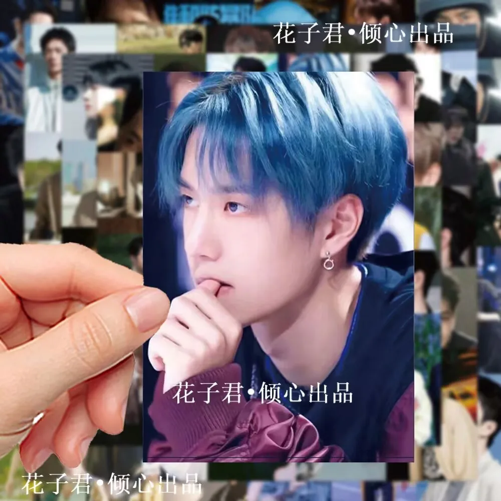 64 наклейки в стиле Ван Ибо в Instagram, высокий уровень внешнего вида, крутая крышка, наклейка для мальчика на мотоцикле, чехол для телефона своими руками