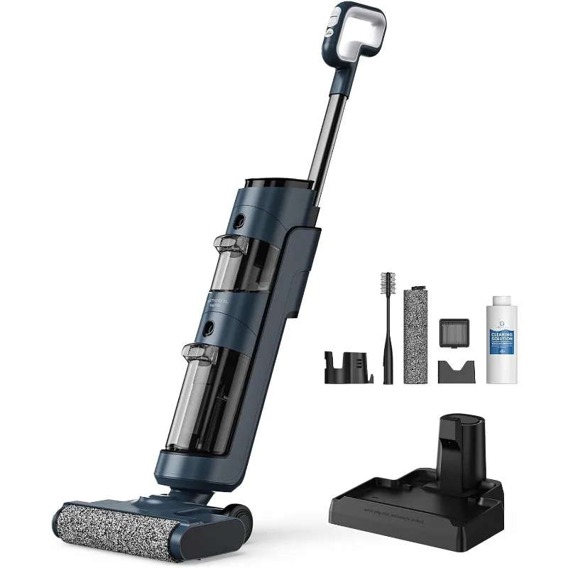 

AIRTHEREAL Cordless Wet Dry Vacuum Cleaner with Smart Digital Display and Voice Assistant, Powerful 12Kpa Suction, Self-Cleaning