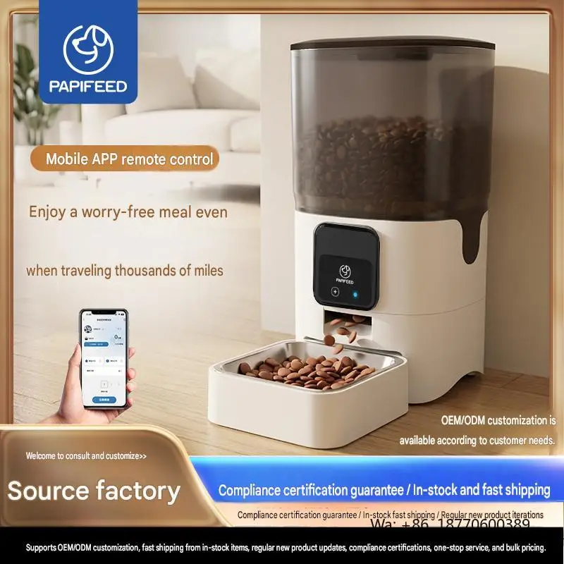 

Automatic Pet Feeder with Camera Competitive Price Slow Feeder Bowl Smart Auto Feeder for Dogs Cats Pet Food Dispenser