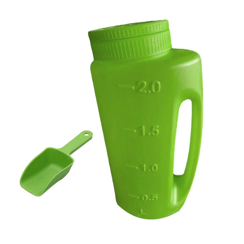 AT63-Lawn Seed Spreader, Handheld Shaker For Lawn Seeds, Ice Melt Salt, Calcium,Deicer, Weed And Feed Spreader, Adjustable