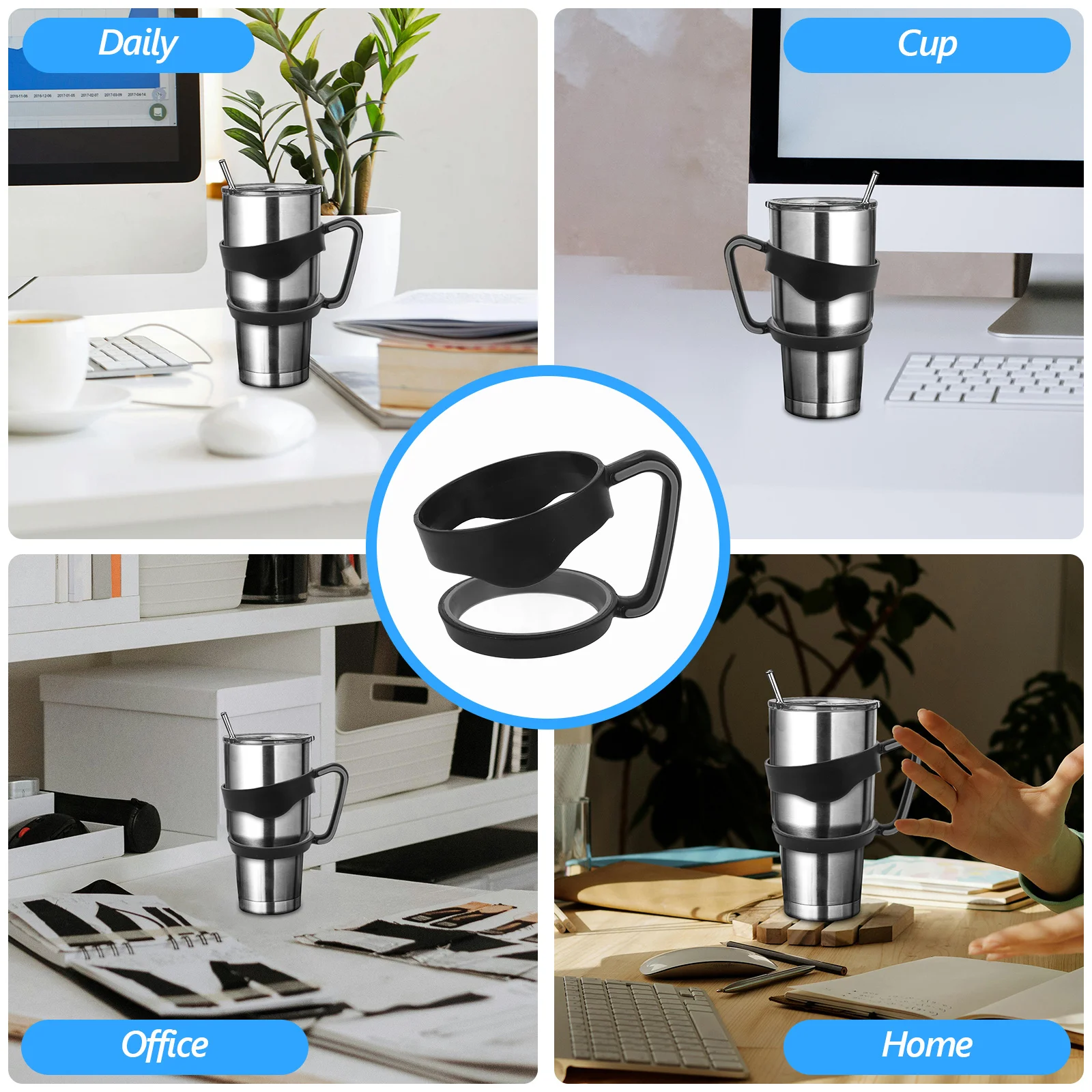 

Car Cup Holder Handle Durable Anti-Slip Grip For Travel Tumbler Coffee Beer Mug Cup Holder Tumbler Grip Handle Car