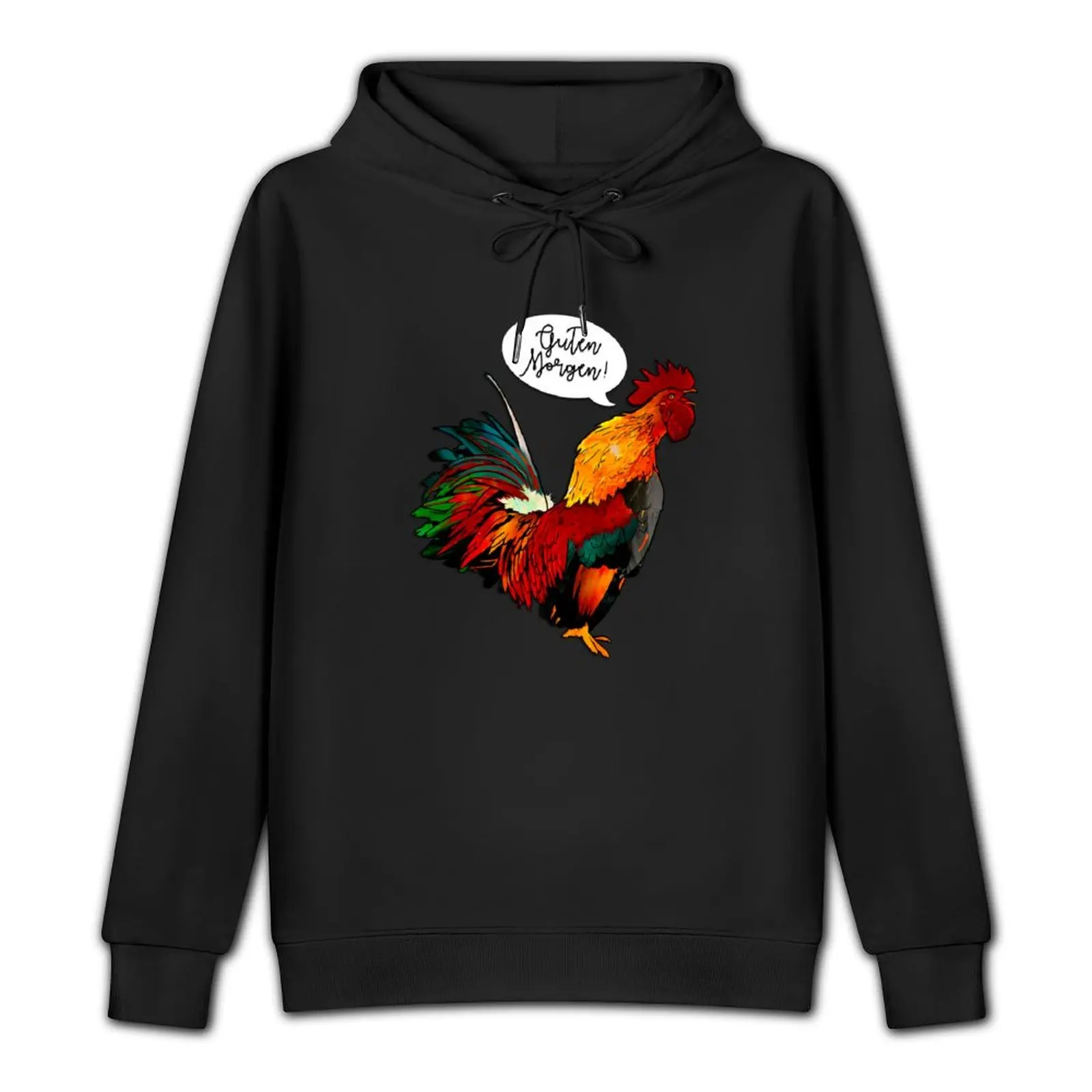 Stained Glass Rooster Pullover Hoodie korean clothes autumn new products tracksuits