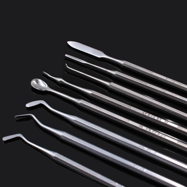 1pc Dental Spatula Mixing Knife Wax Carver Stainless Steel Double Ended Composite Resin Filling Instrument Wax Scoop Sculpting