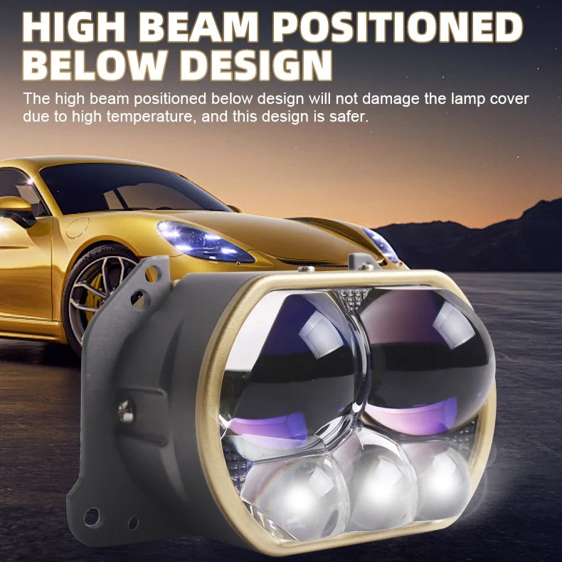 Lampu Proyektor LED Bi-Matrix  - Led Headlight H4 Hi Lo 120W ulasan dan harga