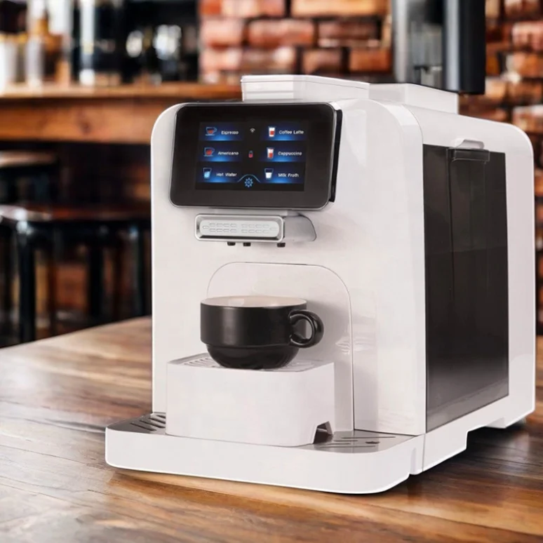 

Vending Super Expresso Commercial Super Fully Automatic Espresso Coffee Machine With Milk Frother