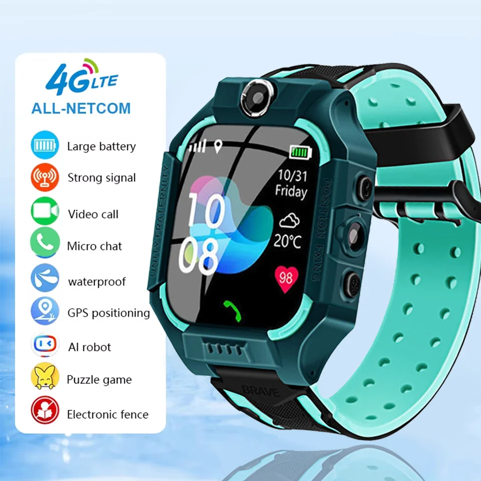 

Детские Смарт-часы 4G GPS WIFI Видеозвонок Приложение Загрузка SOS Телефонный звонок Детские Смарт-часы Монитор Трекер Местоположение Мальчики Девочки Подарок