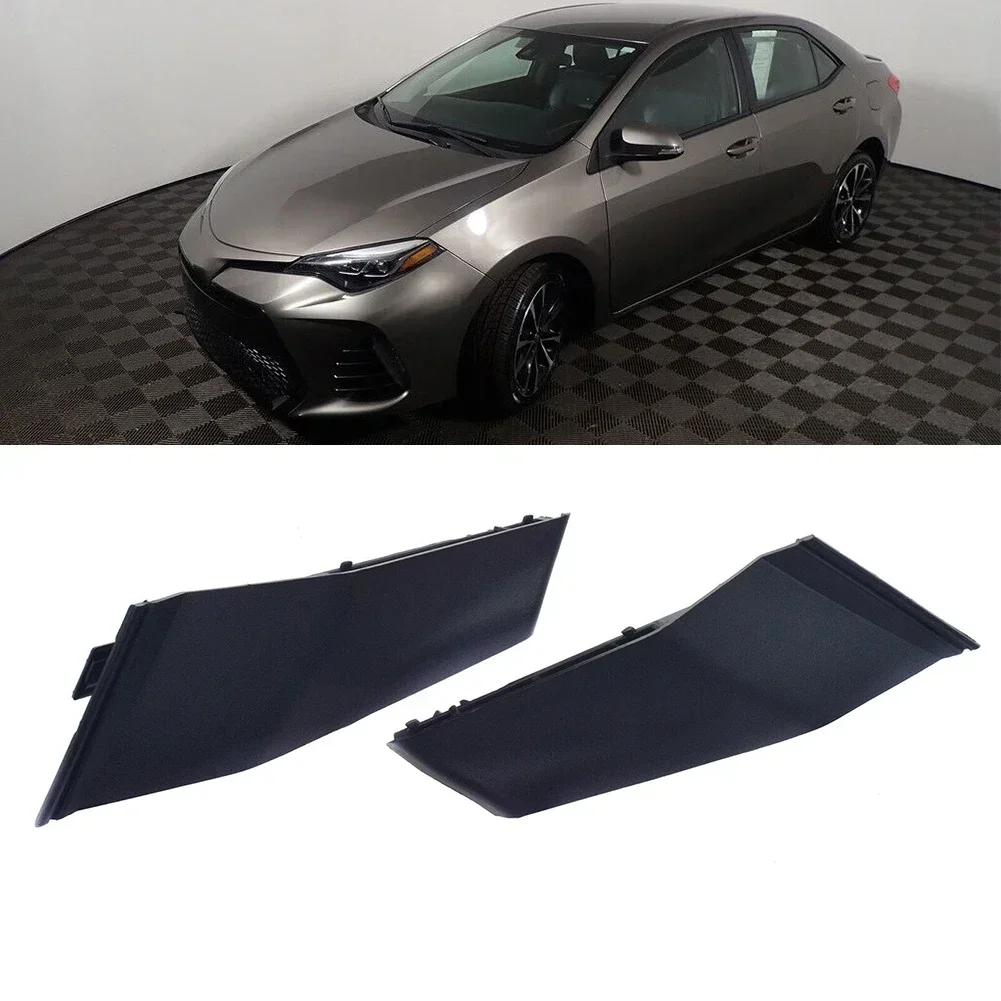 

1 Pair Black Plastic Car Left+Right Cowl Side Cover Extension For Toyota Corolla 2014-2019 55084-02250 55083-02010 Cowl Cover