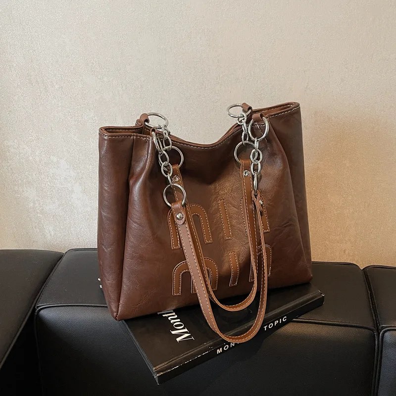 

Сумка-тоут с буквенным принтом 2024, просторная женская сумка для путешествий, шикарная сумка через плечо, роскошная сумка-тоут «день-ночь», текстурированная сумка-слинг