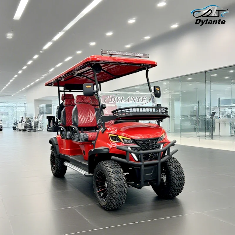 

Electric Sightseeing Car with Solar Panel 2/4/6-seater Carts Off-Road Battery Golf Cart