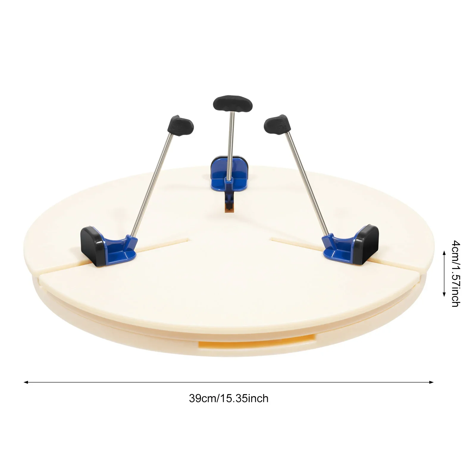 ポータブルセラミック陶器トリミングターンテーブルツール彫刻クランプ修理ツールセラミック初心者専門家用 (ホワイト)