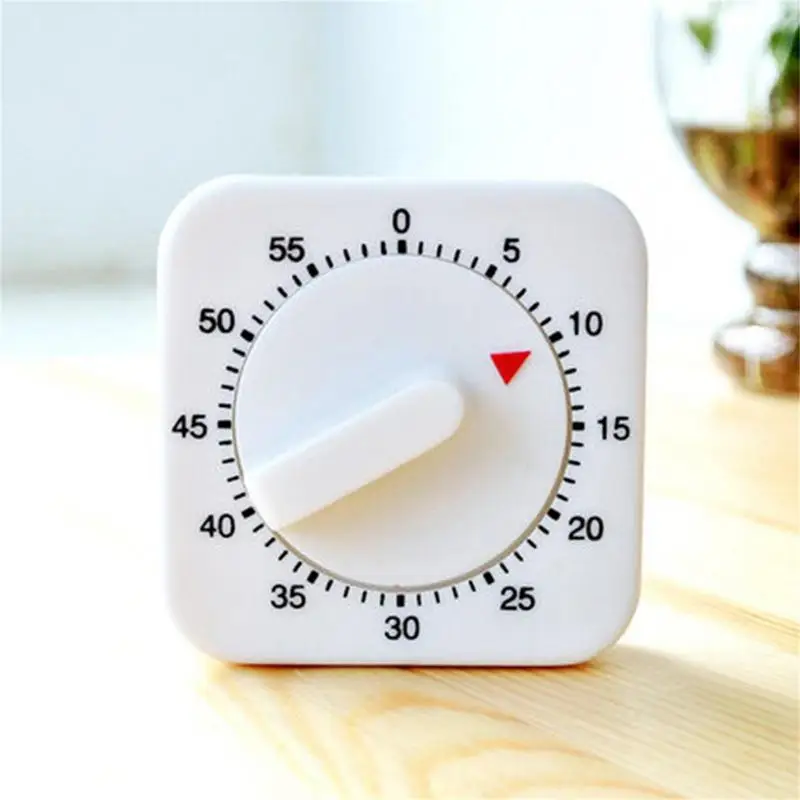 60 minute countdown timer reminder kitchen gadgets kitchen timer white square mechanical timer for kitchen classroom assignments