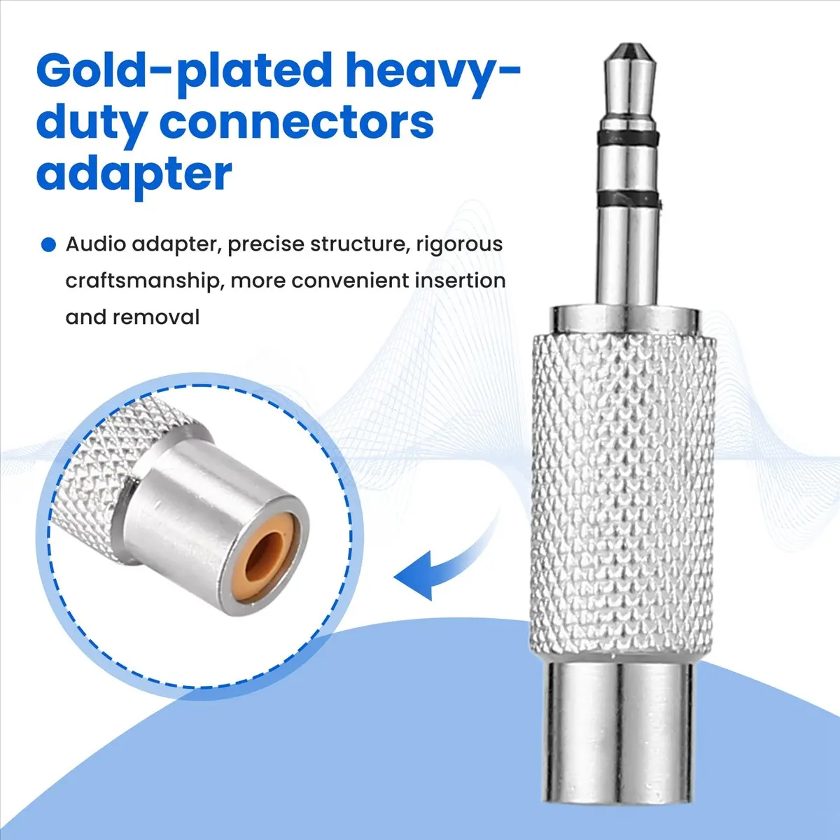 A315F Perfect ★◀◁3.5mm Stereo Male to Mono Female Audio Adapter,silver