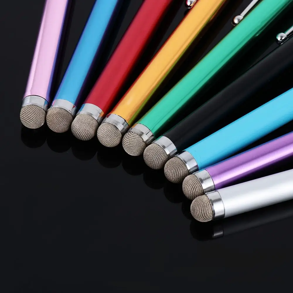 New Micro Fibre Mesh Stylus Metal Capacitive pen Touch Screen For Smart CellPhone Tablet PC