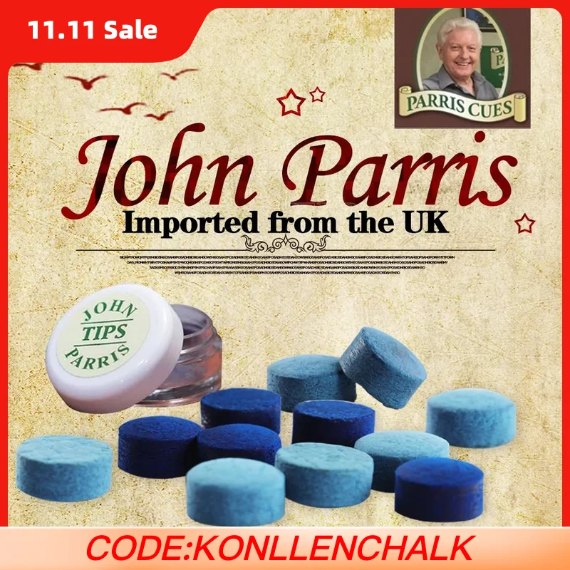 

JOHN PARRIS-профессиональный наконечник для бильярдного кия, высококачественные аксессуары для снукера, H/M, 10 мм, 11 мм, оригинал