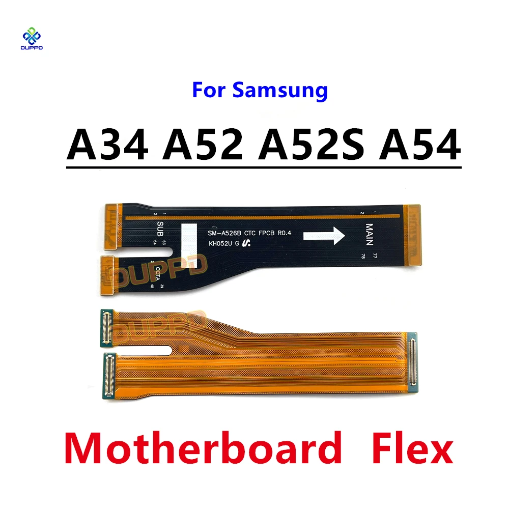 For Samsung Galaxy A52S A52 A54 A34 5G A5260 A526B A528B A546 A346 Motherboard Main Board Connector LCD Display USB Flex Cable