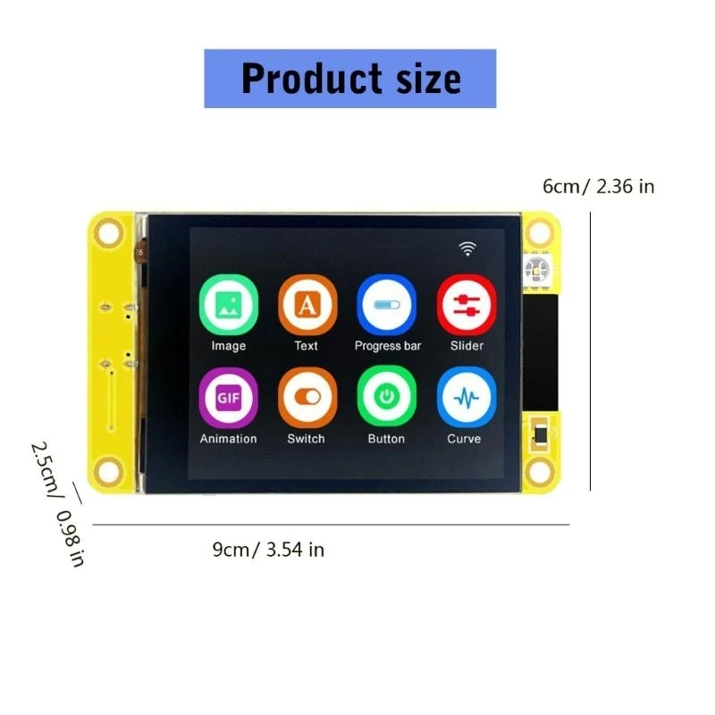 2.4inch 240x320 لوحة تطوير شاشة LCD لمشاريع إنترنت الأشياء والمشاريع المنزلية