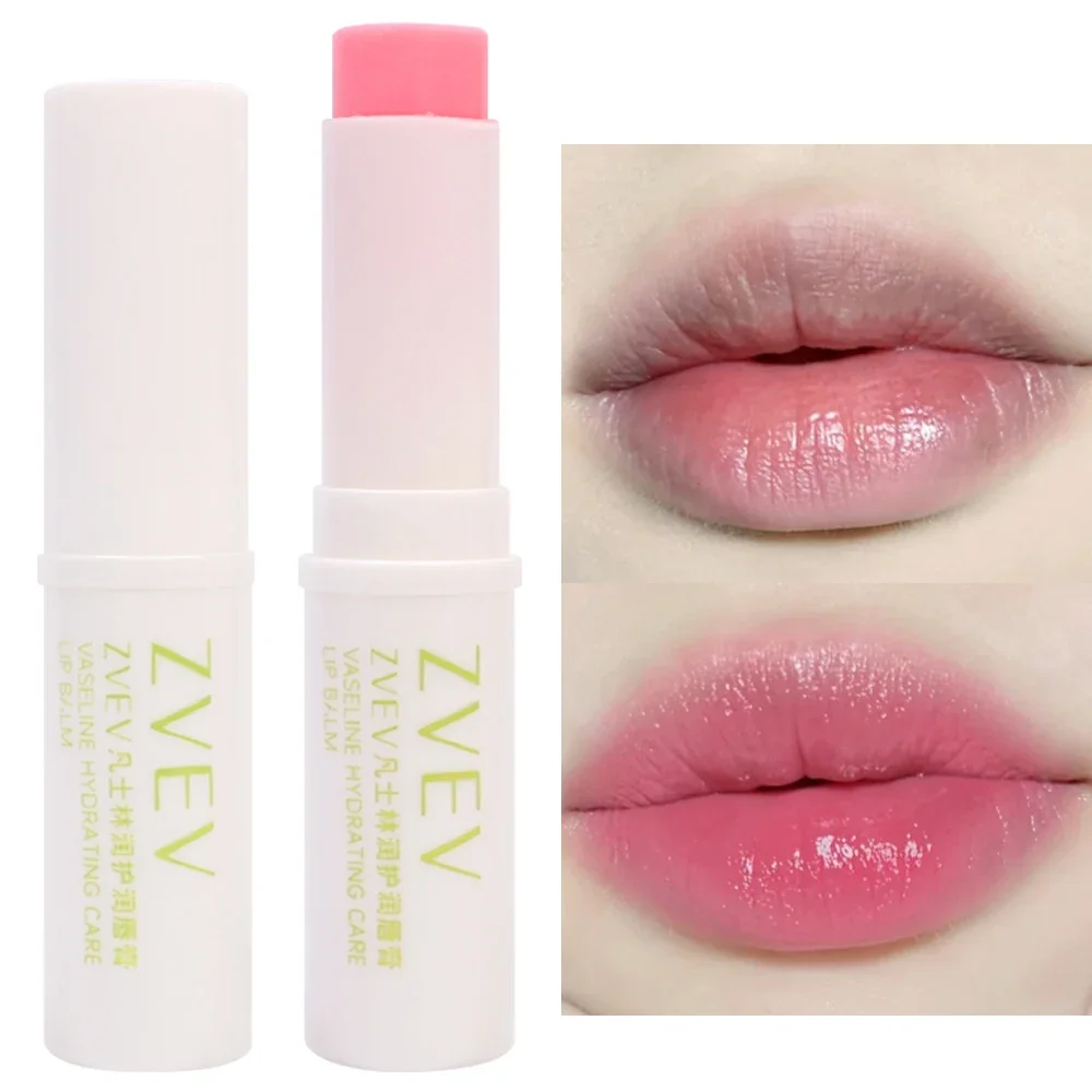 Farbe ändern Lippenbalsam Transparenter feuchtigkeitsspendender Lippenbalsam Dauerhafter Anti-Riss-Anti-Trocken-Lippenstift Lippenpflege Lippen Make-up Kosmetik