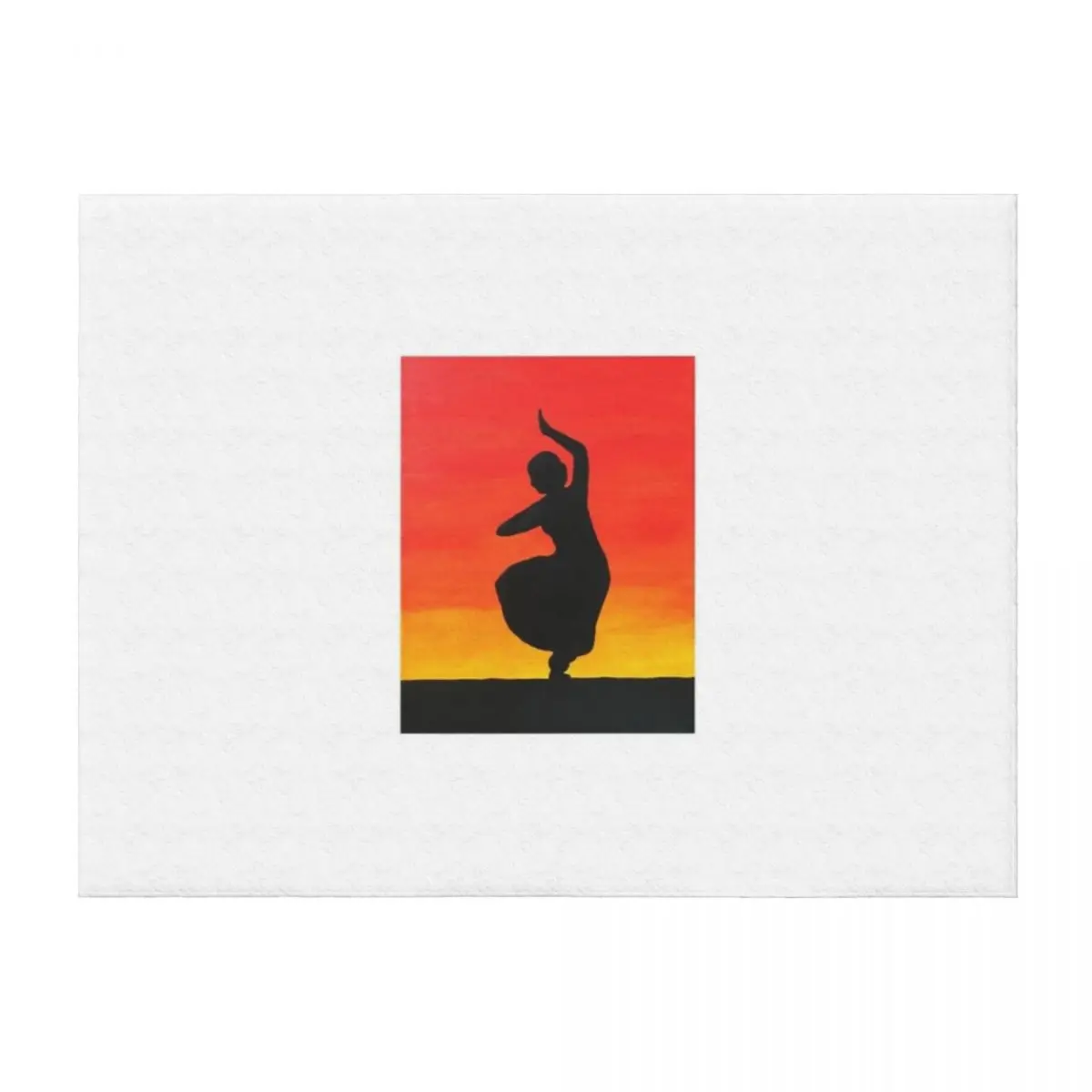 

Indian Classical Dancer Throw Blanket Cute Thin sofa bed Weighted Blankets