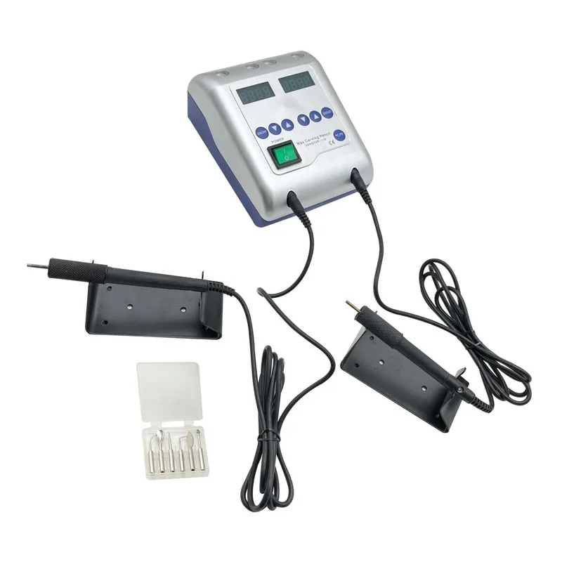 آلة نحت الشمع الكهربائية مع قلمين و6 نصائح معدات مختبر الأسنان الدقيقة المهنية أدوات المجوهرات DIY