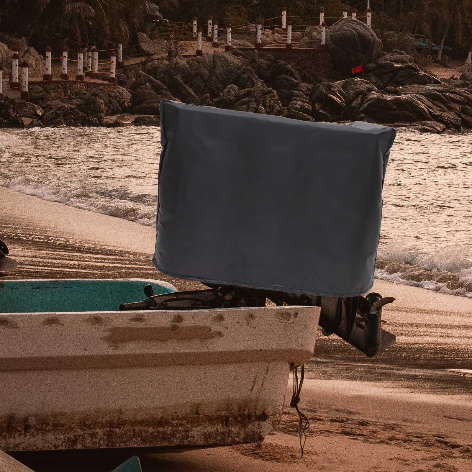 

Oxford Cloth Kayak Motor Cover Durable Waterproof Sun Blocking Protective Cover for Boat Motor Canoe Kayak Outdoor Accessory