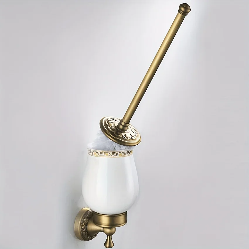 

Luxury Toilet Brush Holder, Traditional European Royal Style, Bathroom Accessories for Home/ Hotel/ Motel, Bathroom Accessories