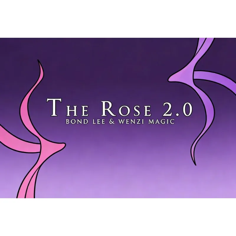 The Rose 2.0 (Rojo) de Bond Lee Fire Rose, Accesorios de Magia de 1 a 4 Etapas, Truco de Magia de Cerca, Mentalismo, Ilusión Mágica, Gimmick, Maguía