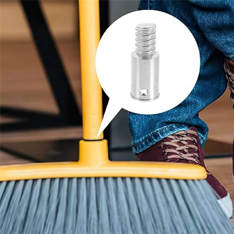 Kit de reparación de accesorios de punta roscada de 2 piezas, puntas de mango roscadas de aluminio para postes de madera o metal de 0,72 pulgadas-VVBC