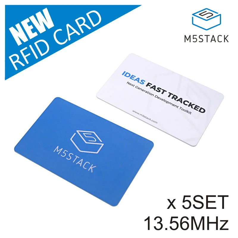 M5Stack Official 13.56MHz RFID Card-F08 Chip (5pcs)