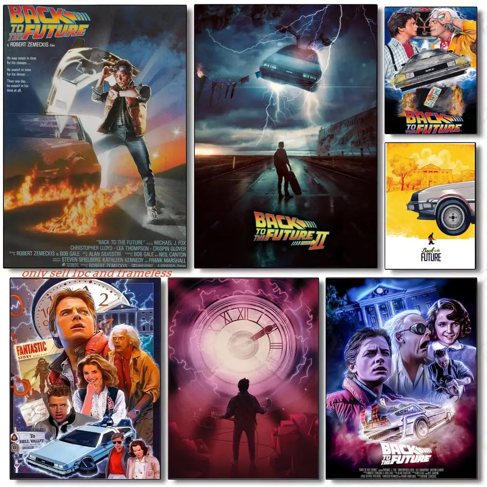 Películas de ciencia ficción y comedias, Regreso al futuro: un póster decorativo para pared, adecuado para clubes, salas de estar y dormitorios.