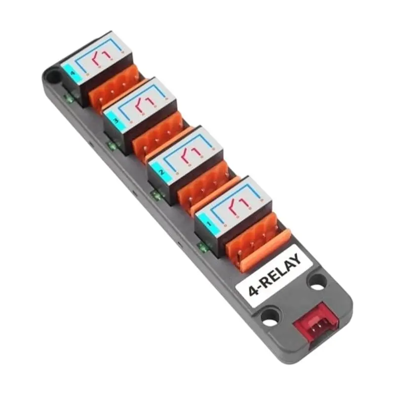 Grove Single Bus Control Module For M5stack 4 Realy Unit 10A Constant 16A Peak GPIO I2C DC 30V/AC 220V 5V Coil4x 3.96 Terminal