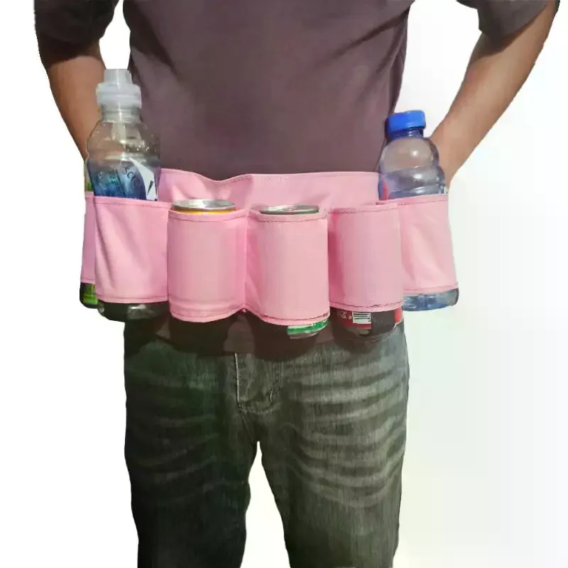 

Поясная сумка для напитков на вечеринку, уличная сумка-органайзер, портативный чехол для фестивалей, кемпинга, пикников, держатель для напитков