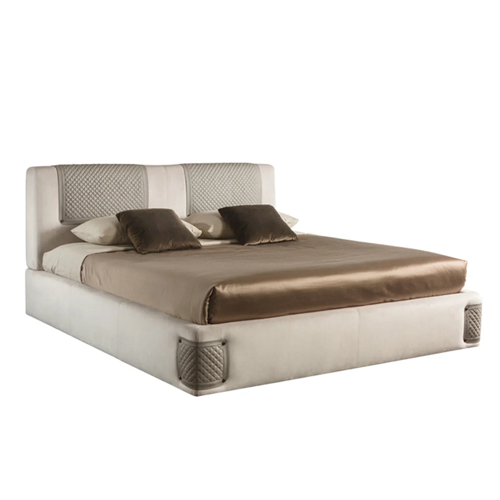 

Luxury Modern King Bed With Storage Velvet Full Size Bed Frame