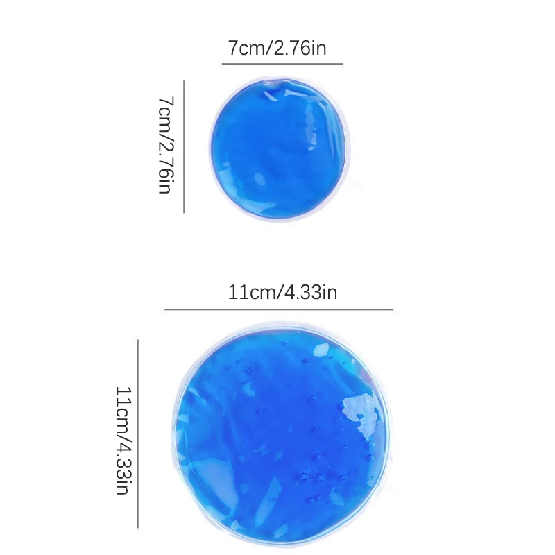 1 قطعة 7 سنتيمتر أو 10 سنتيمتر شكل دائري قابلة لإعادة الاستخدام الجليد الباردة هلام حزمة العلاج الميكروويف الحرارة لتخفيف الآلام لأكياس العلاج الباردة والساخنة