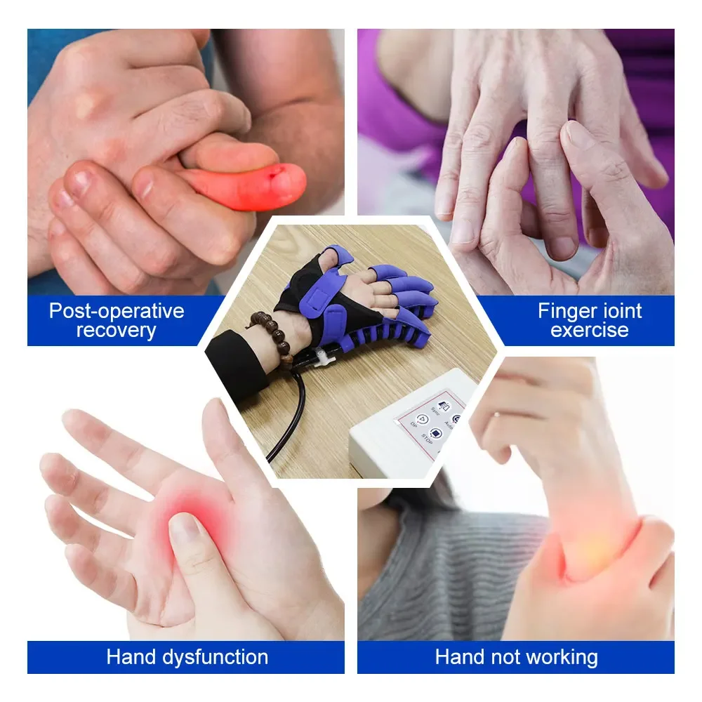 Rehabilitation Robot Gloves Hemiplegia Left Right Hand Finger Function Stroke Recovery Device for Dysfunction Paralysis Patient