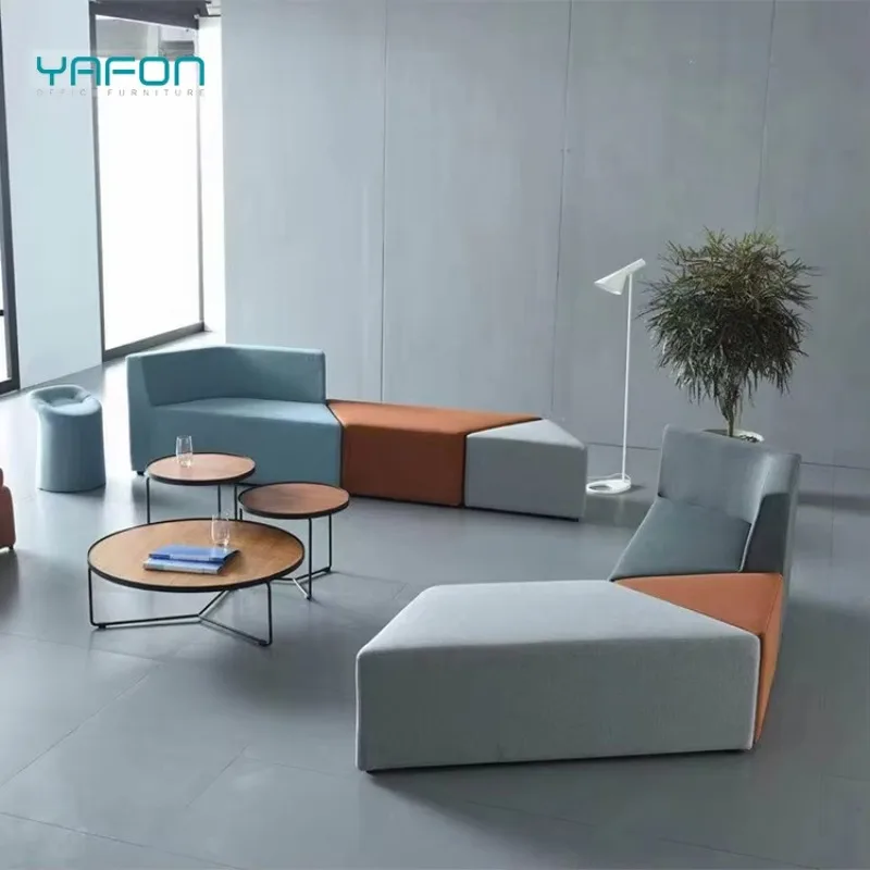 Yafon Modern Free Combination Modular/Sectional Sofa Fabric Covered Set for Office Breakout Area & Living Room Hotel Use
